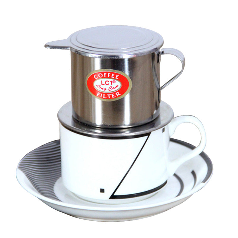 Vietnamese stainless steel hand coffee filter cup