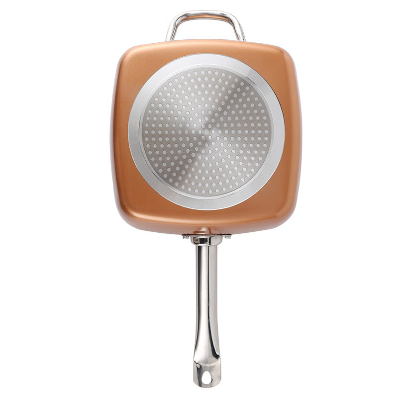 24cm copper square pot