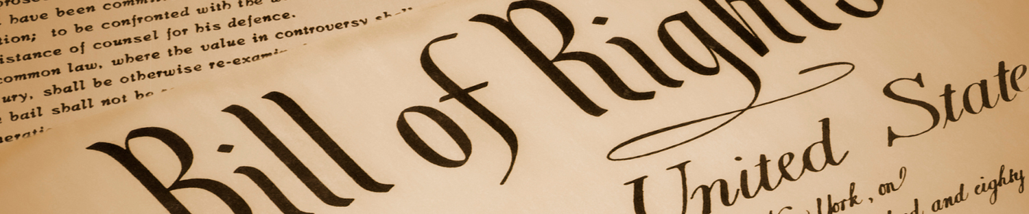 Bill of Right Banner