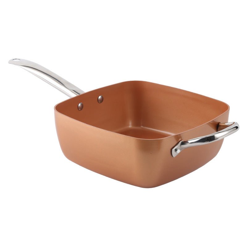 24cm copper square pot