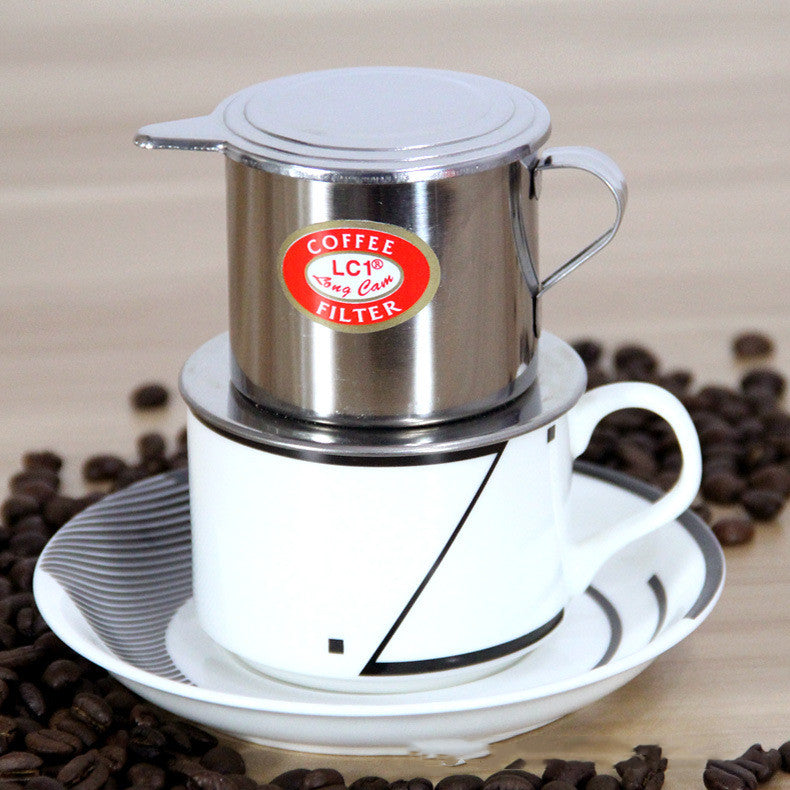 Vietnamese stainless steel hand coffee filter cup