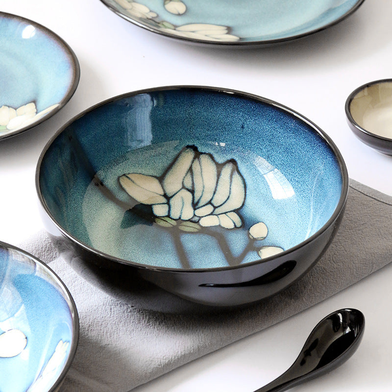 Underglaze Color Hand-painted Creative Bowls And Plates
