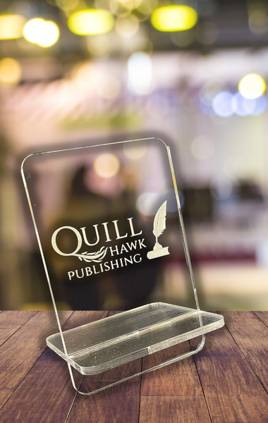 Corporate Bookstand - Adrenaline Laser Craft - Quill Hawk Publishing