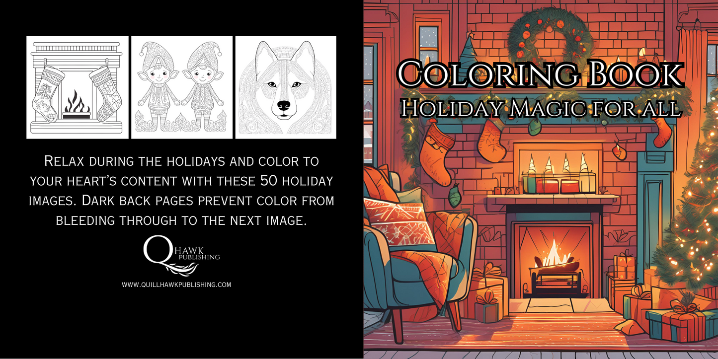 Holiday Magic For All: Coloring Book For Sparking Joy