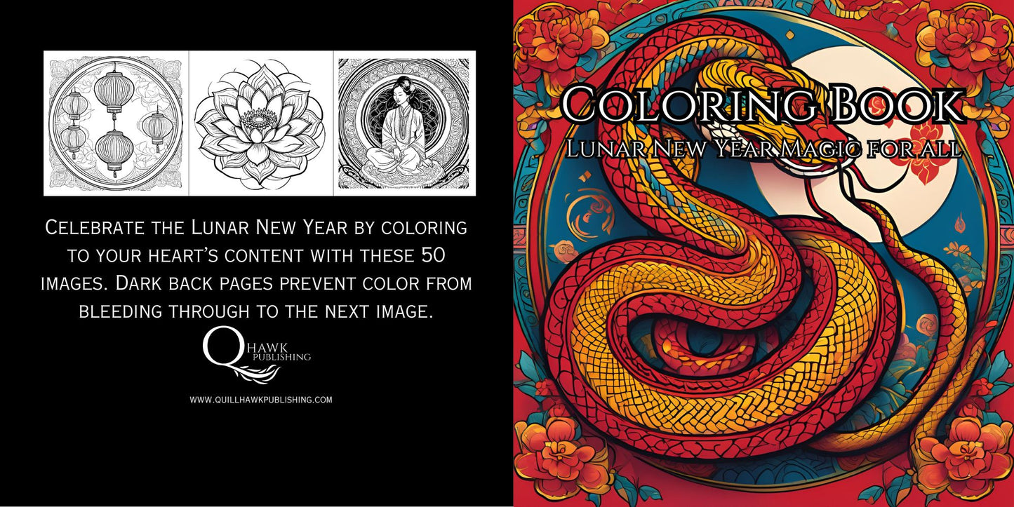 Digital Coloring Book: Lunar New Year Magic For All