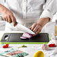 Double-side Cutting Board With Defrosting Function Chopping Board Kitchen Grinding Cutting Board With Knife Sharpener
